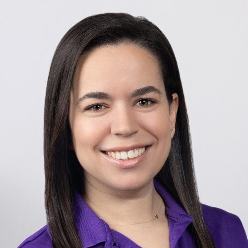 Alexis Ojeda headshot in A1F purple